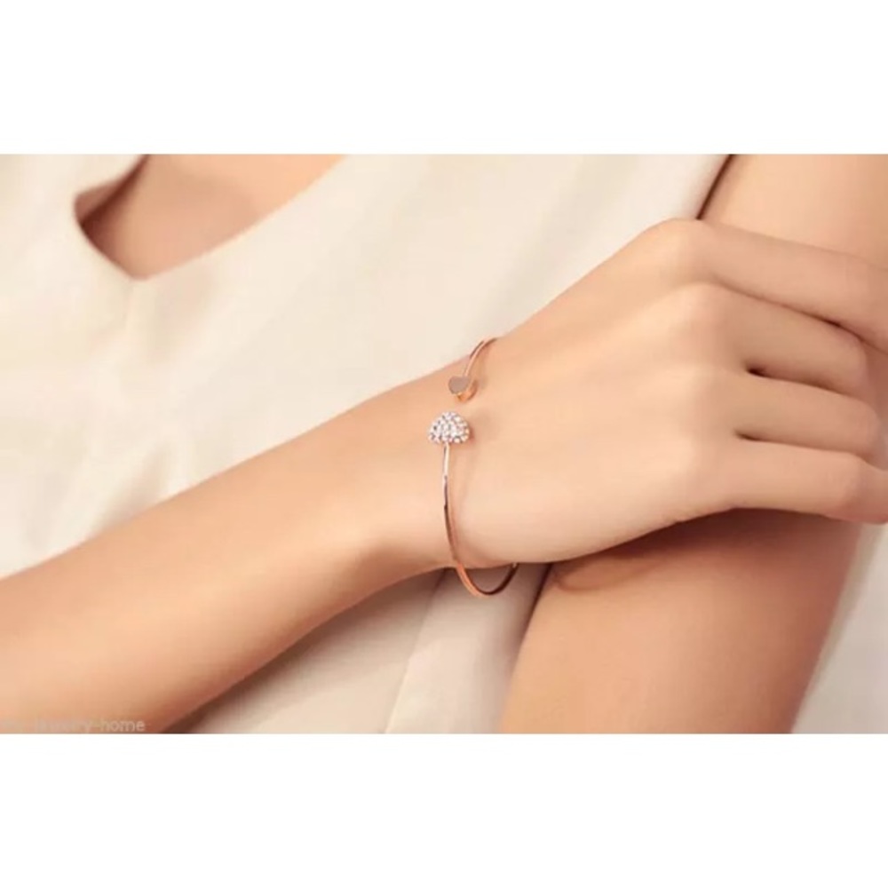 3 for $15 💛gold heart bangle bracelet - Picture 2 of 5